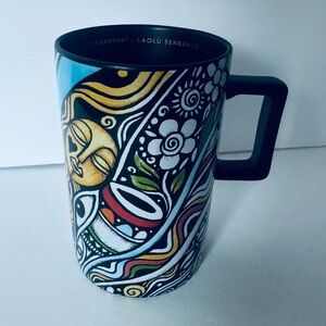 Starbucks Coffee LAOLU SENBANJO 2018 Mug, 12 0z. Black artist